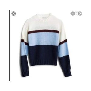 NWT,, Rebecca Minkoff. Striped Multi Color Sweater
